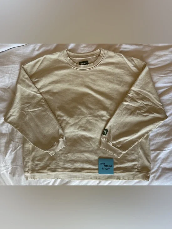 Daily Drills Cream Crewneck Sweatshirt - Picture 1 of 1